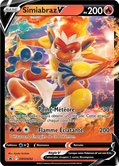 Carte Pokémon Simiabraz V SWSH252 Black Star Promo disponible à Ans
