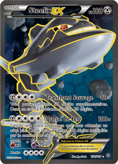 Carte Pokémon Steelix-EX 108/114 XY Offensive Vapeur en français