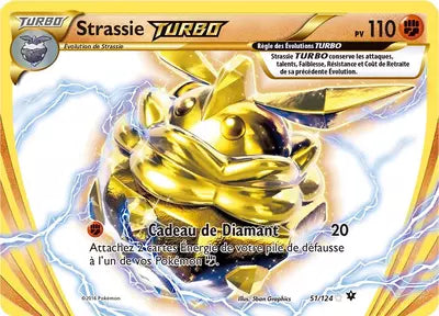 Carte Pokémon Strassie TURBO 51/124 XY Impact des Destins en français