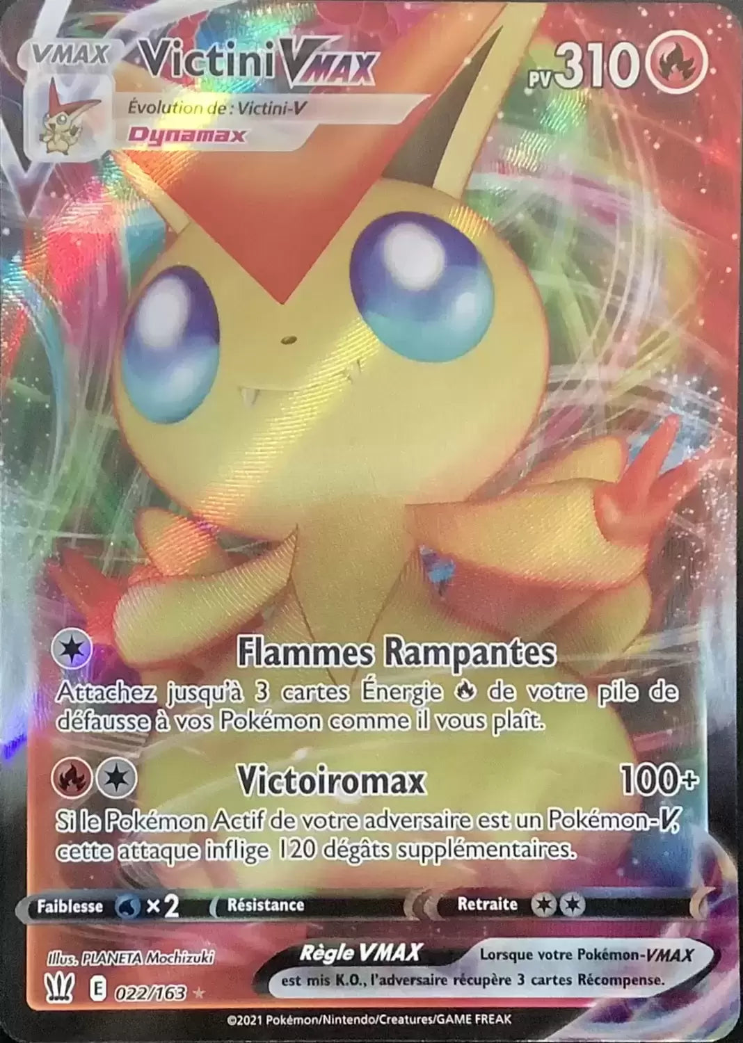 022/163 : Victini VMAX - Styles de Combat - BST - Manga Cash