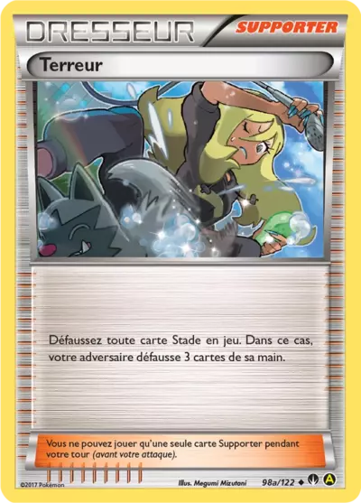 Carte Pokémon Terreur 98a/122 XY Rupture TURBO en français