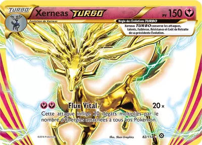 Carte Pokémon Xerneas TURBO 82/114 XY Offensive Vapeur en français