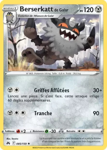 085/159 : Berserkatt de Galar - Zénith Suprême - CRZ