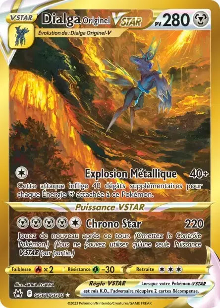 Carte Pokémon Dialga Originel VSTAR GG68/GG70 - Zénith Suprême - Manga Cash Ans (Liège)