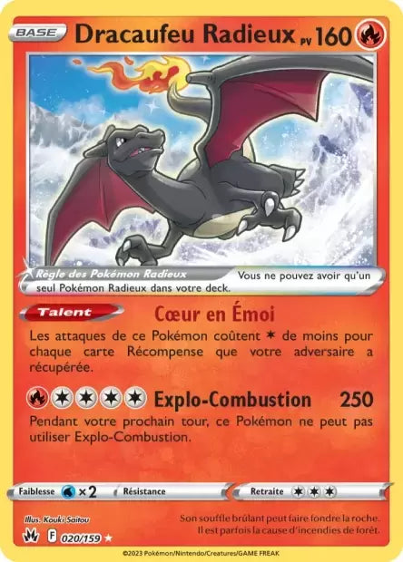 020/159 : Dracaufeu Radieux - Zénith Suprême - CRZ
