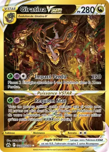 Carte Pokémon Giratina VSTAR GG69/GG70 - Zénith Suprême - Manga Cash Ans (Liège)