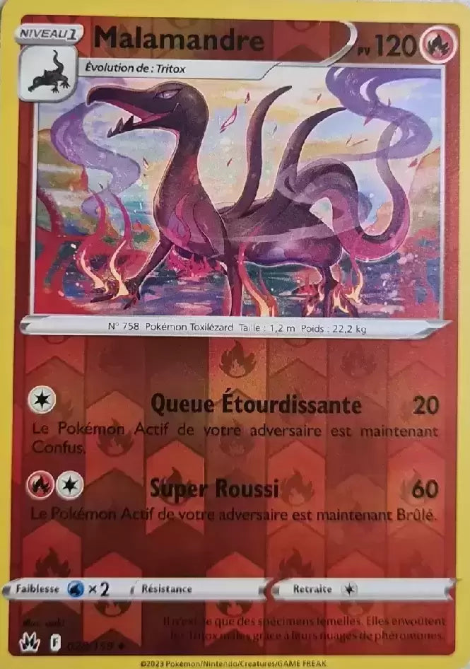 028/159 : Malamandre Reverse - Zénith Suprême - CRZ - Manga Cash