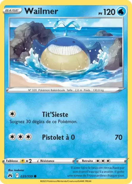 031/159 : Wailmer - Zénith Suprême - CRZ