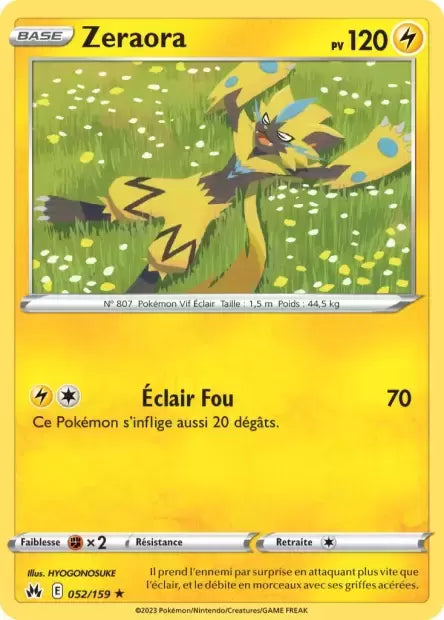 052/159 : Zeraora - Zénith Suprême - CRZ