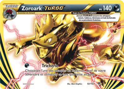 Carte Pokémon Zoroark TURBO 92/162 XY Impulsion TURBO en français